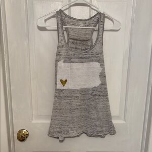 Heathered Gray Pittsburgh PA Tank Top